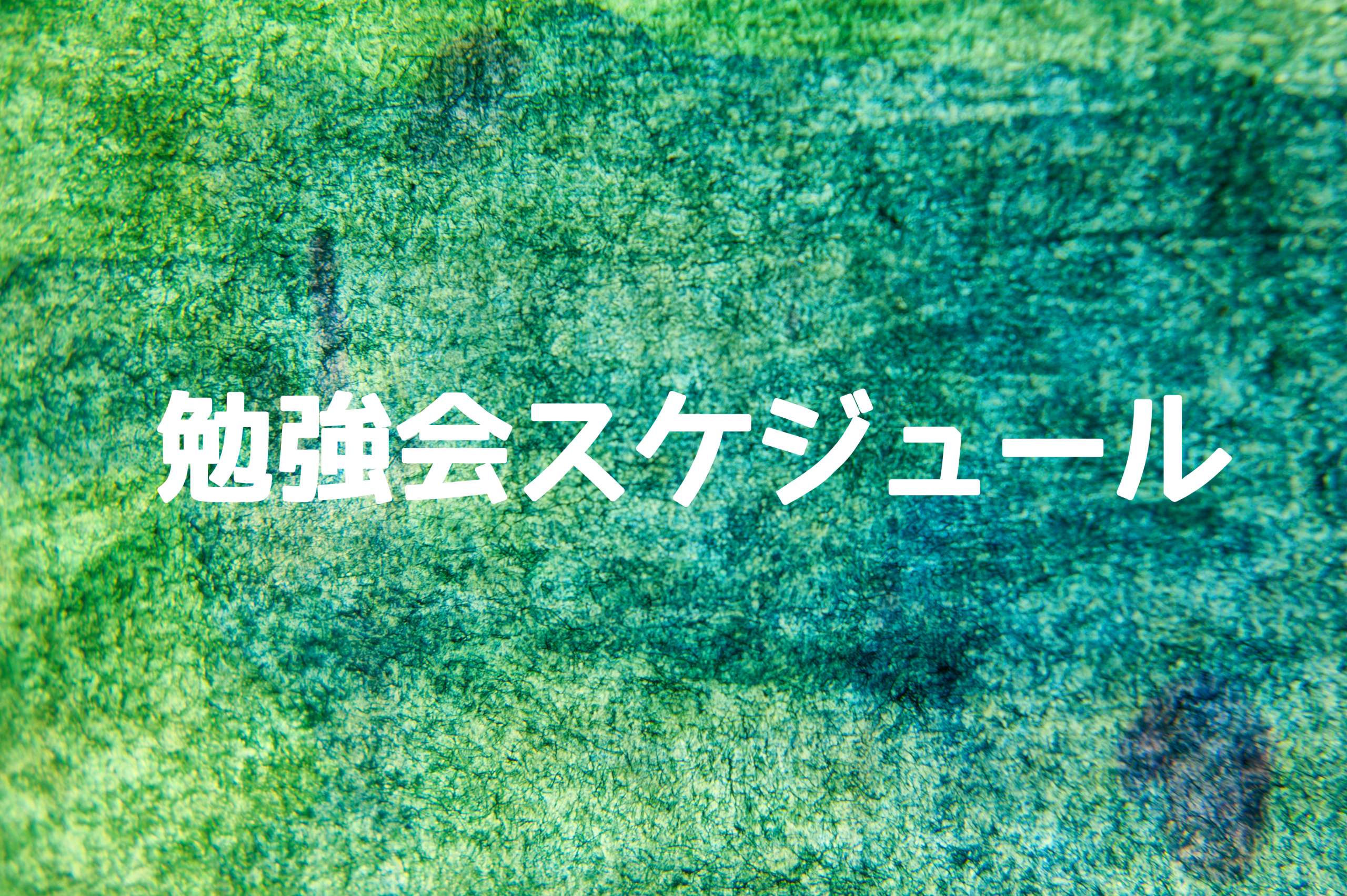 勉強会スケジュールのイメージ